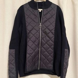 Barbour Womens Zip Knit Wool Sweater Jacket